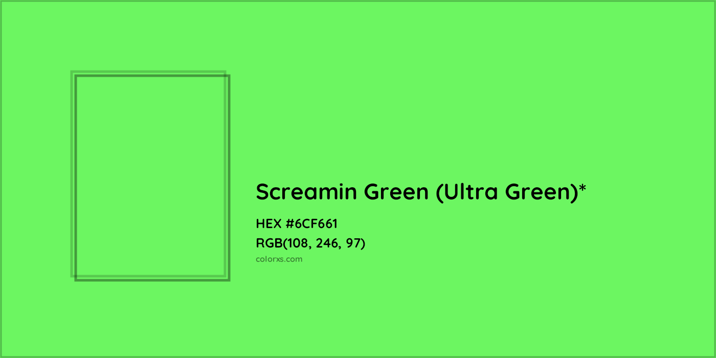 HEX #6CF661 Color Name, Color Code, Palettes, Similar Paints, Images