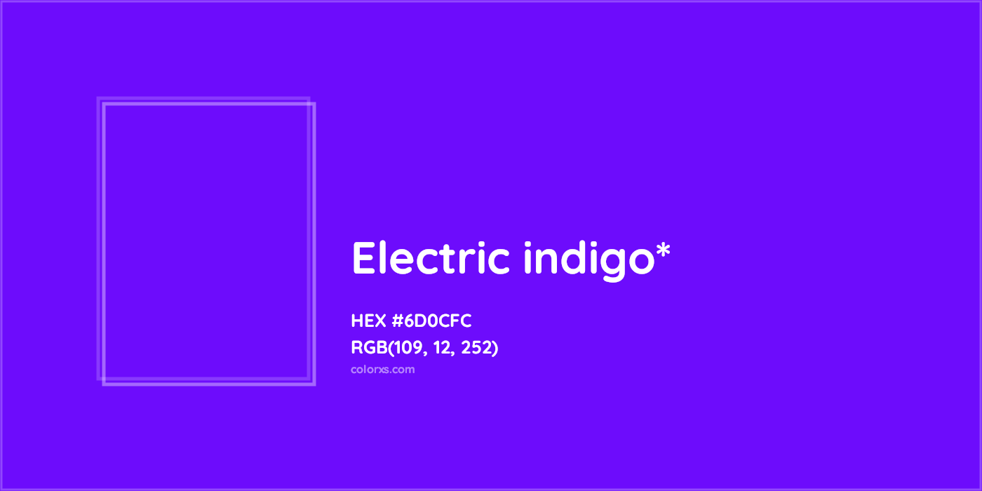 HEX #6D0CFC Color Name, Color Code, Palettes, Similar Paints, Images