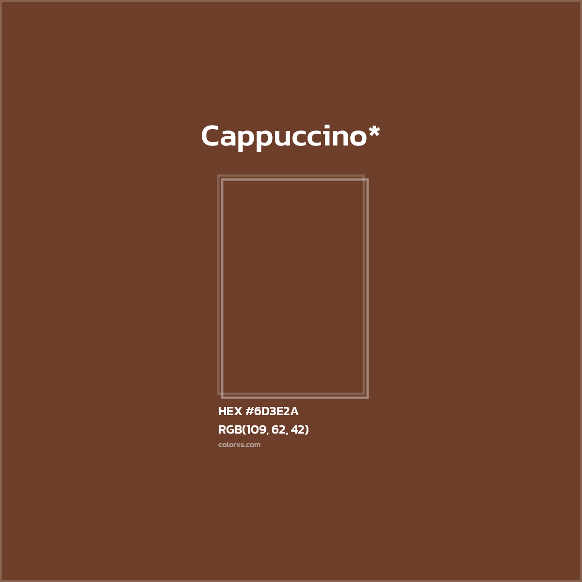 HEX #6D3E2A Color Name, Color Code, Palettes, Similar Paints, Images