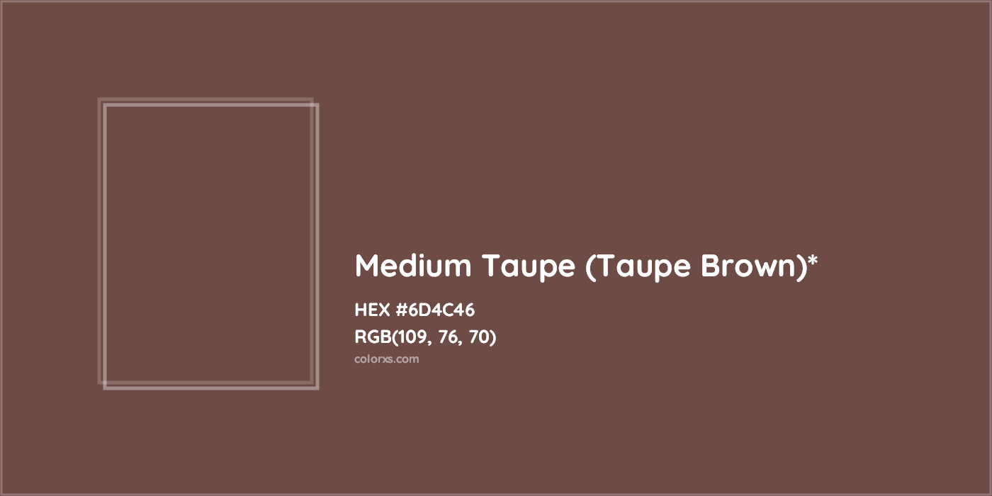HEX #6D4C46 Color Name, Color Code, Palettes, Similar Paints, Images