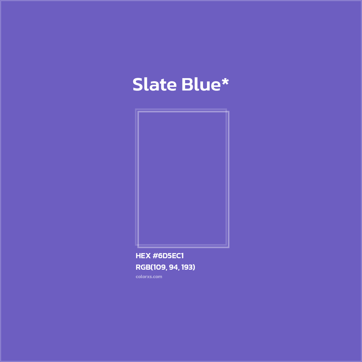 HEX #6D5EC1 Color Name, Color Code, Palettes, Similar Paints, Images
