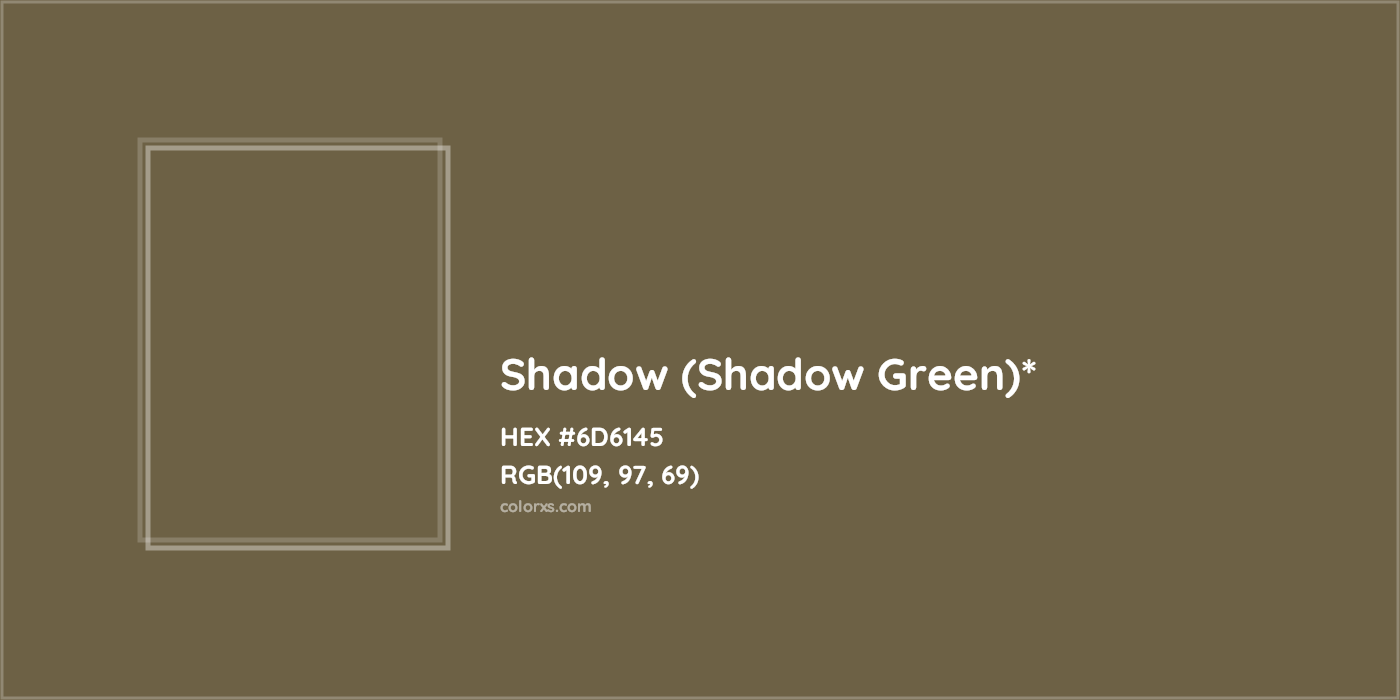 HEX #6D6145 Color Name, Color Code, Palettes, Similar Paints, Images