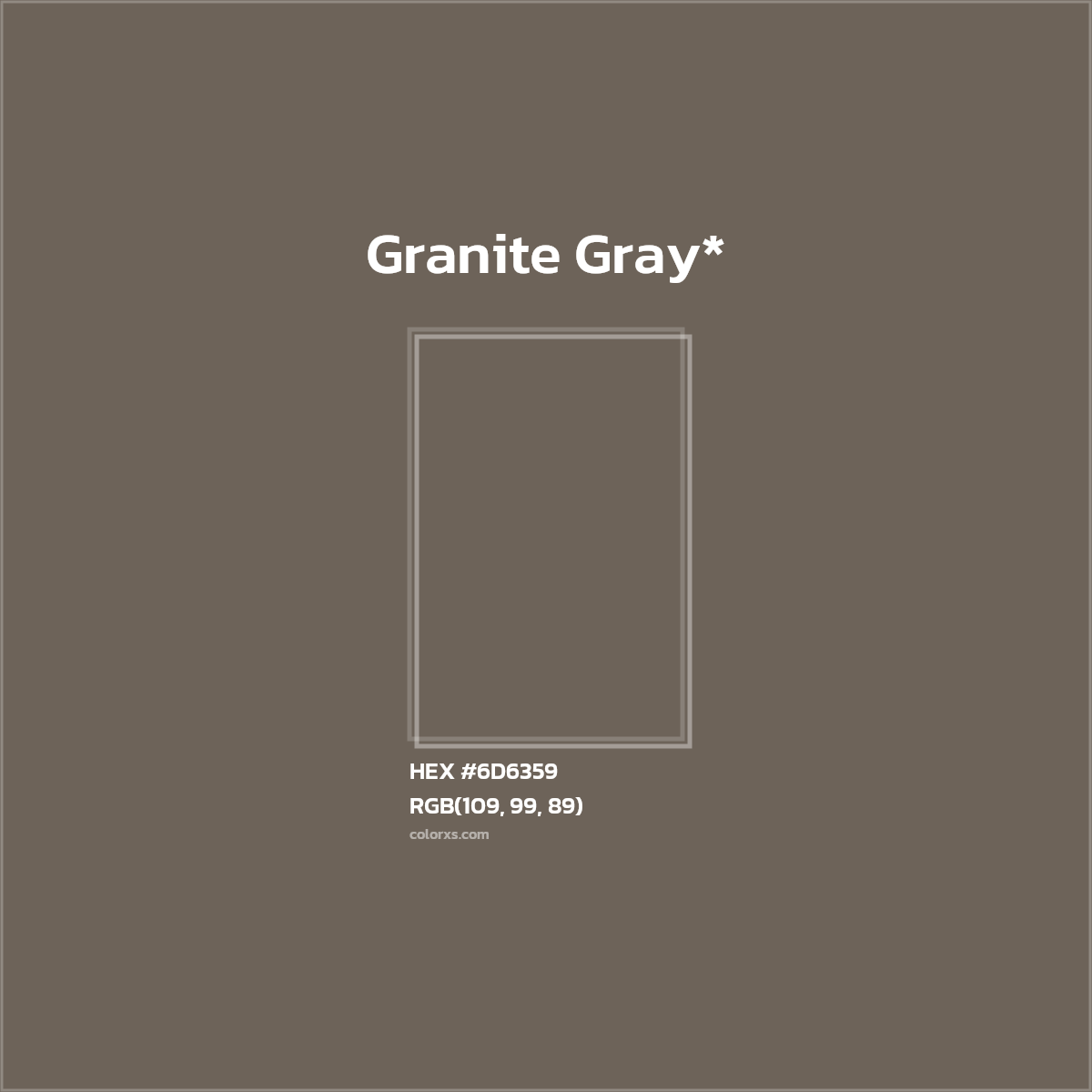 HEX #6D6359 Color Name, Color Code, Palettes, Similar Paints, Images