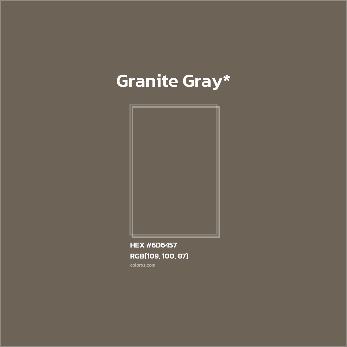 HEX #6D6457 Color Name, Color Code, Palettes, Similar Paints, Images