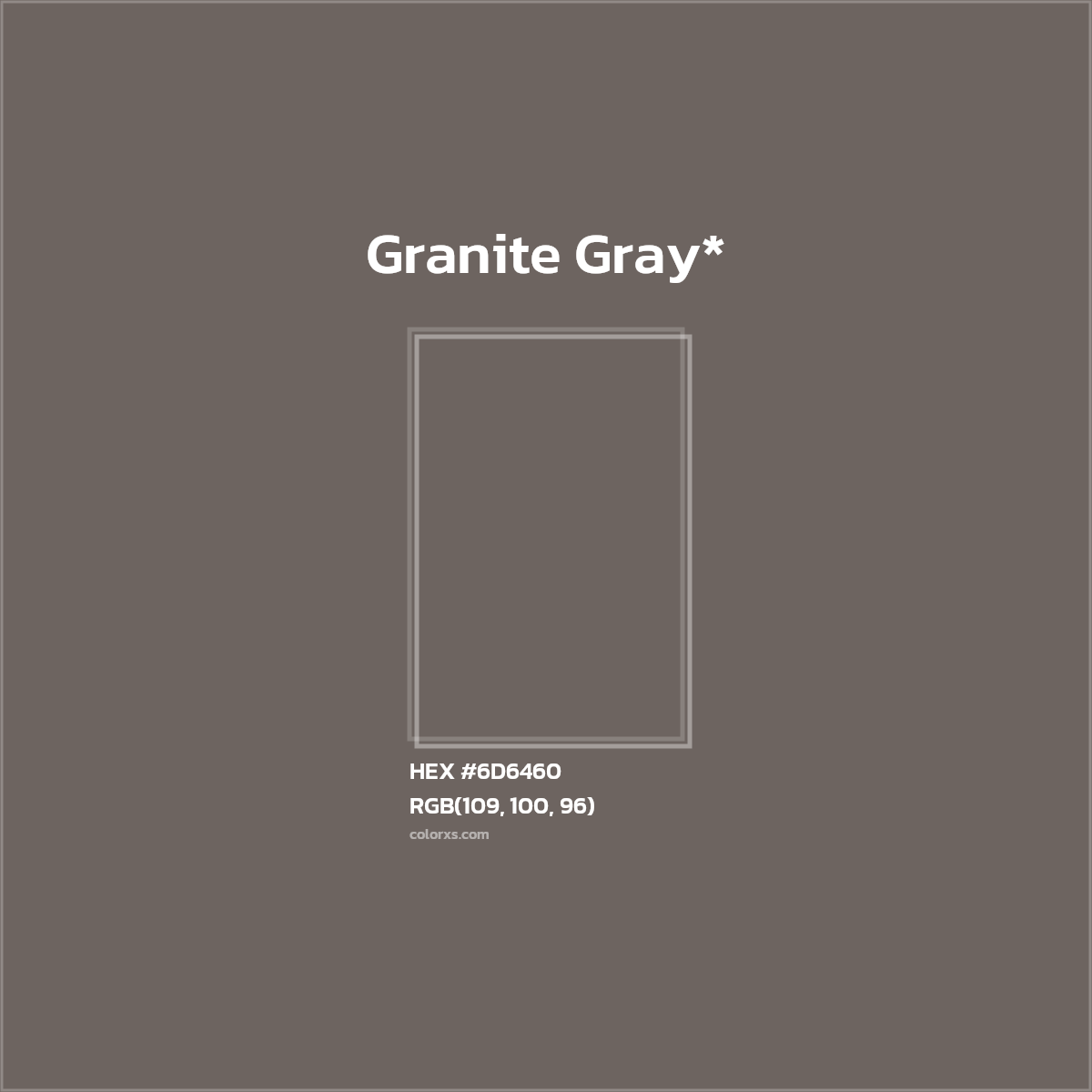 HEX #6D6460 Color Name, Color Code, Palettes, Similar Paints, Images