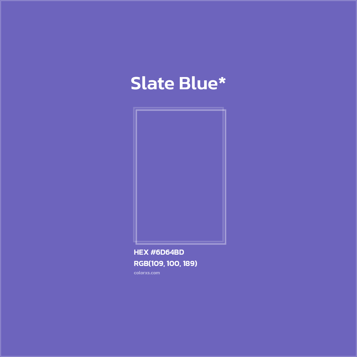 HEX #6D64BD Color Name, Color Code, Palettes, Similar Paints, Images