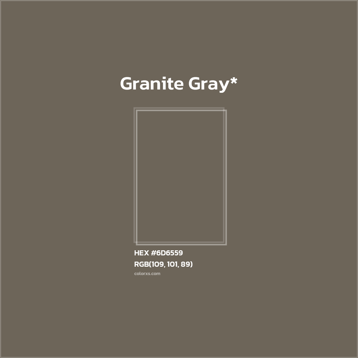 HEX #6D6559 Color Name, Color Code, Palettes, Similar Paints, Images