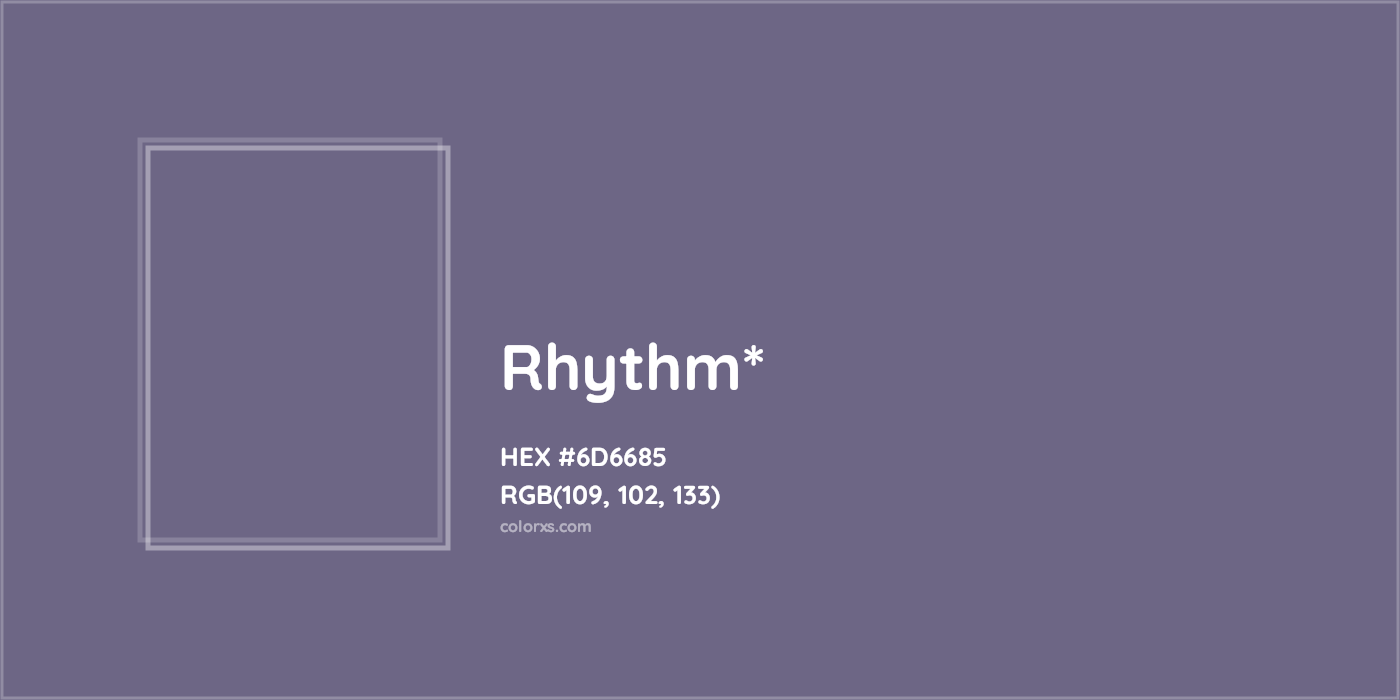 HEX #6D6685 Color Name, Color Code, Palettes, Similar Paints, Images