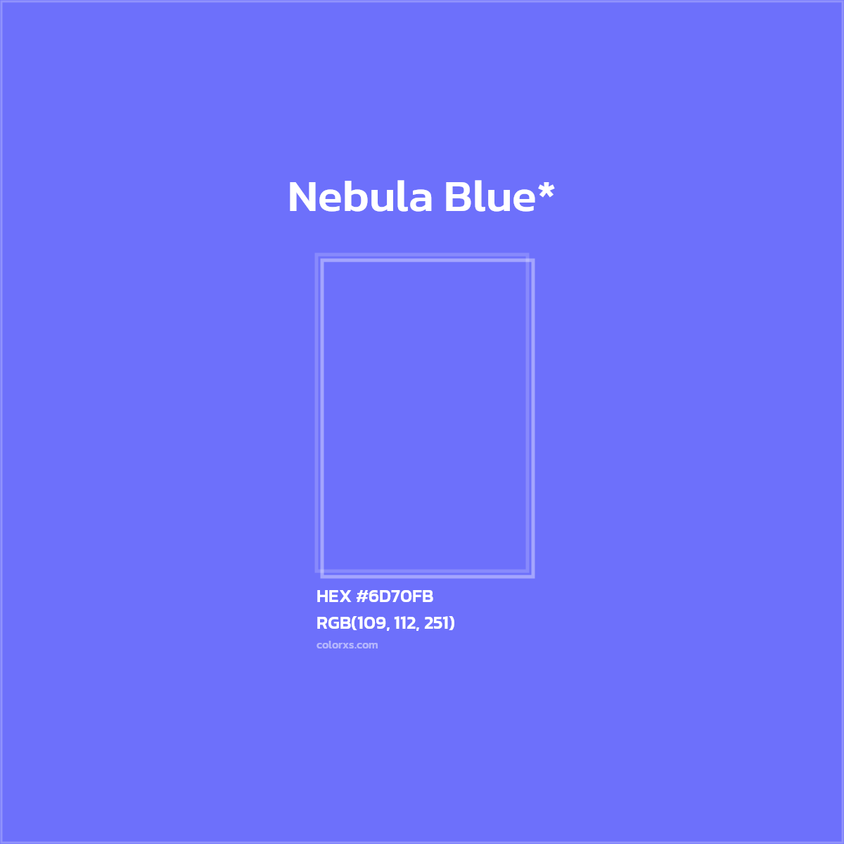 HEX #6D70FB Color Name, Color Code, Palettes, Similar Paints, Images