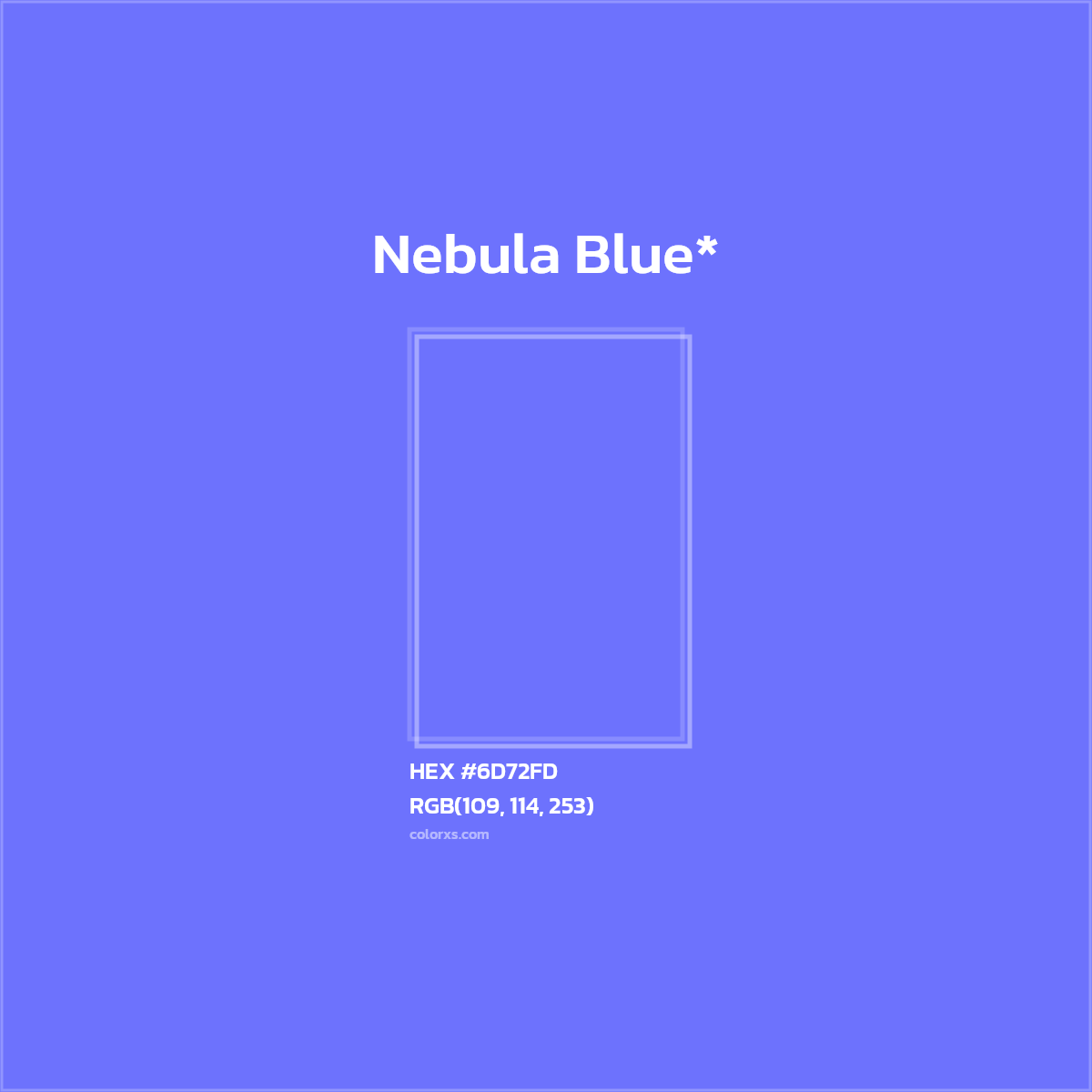 HEX #6D72FD Color Name, Color Code, Palettes, Similar Paints, Images