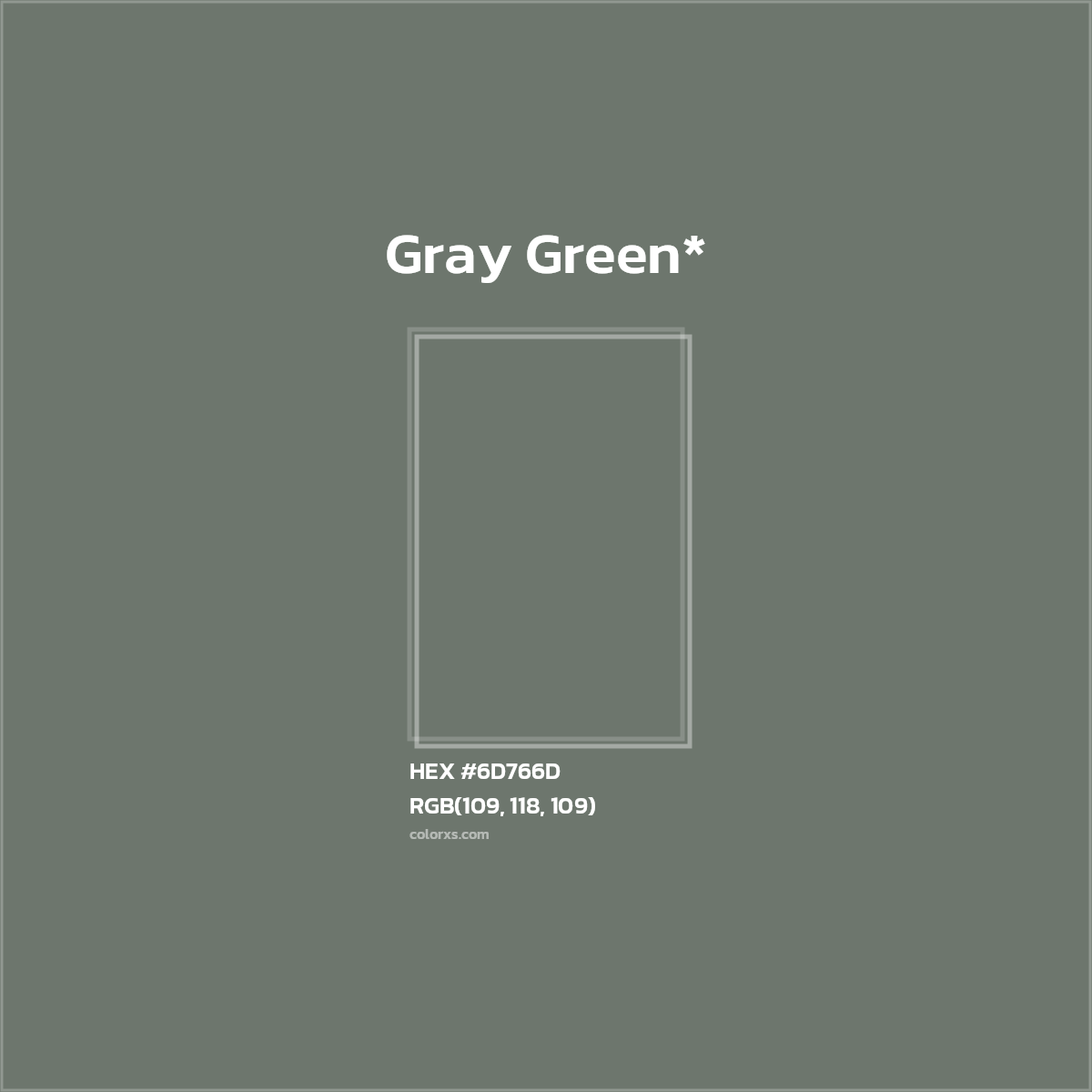 HEX #6D766D Color Name, Color Code, Palettes, Similar Paints, Images