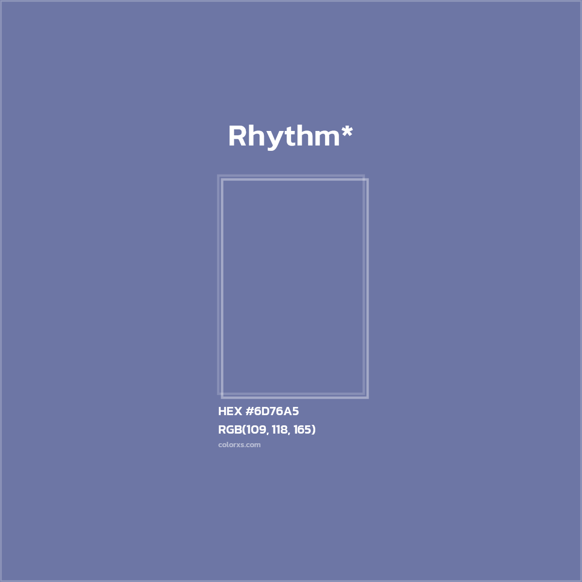 HEX #6D76A5 Color Name, Color Code, Palettes, Similar Paints, Images