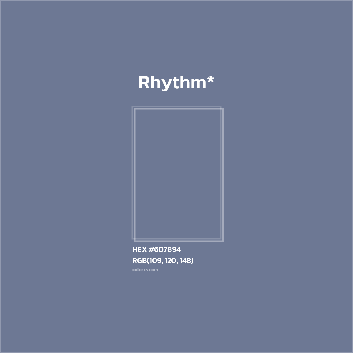 HEX #6D7894 Color Name, Color Code, Palettes, Similar Paints, Images