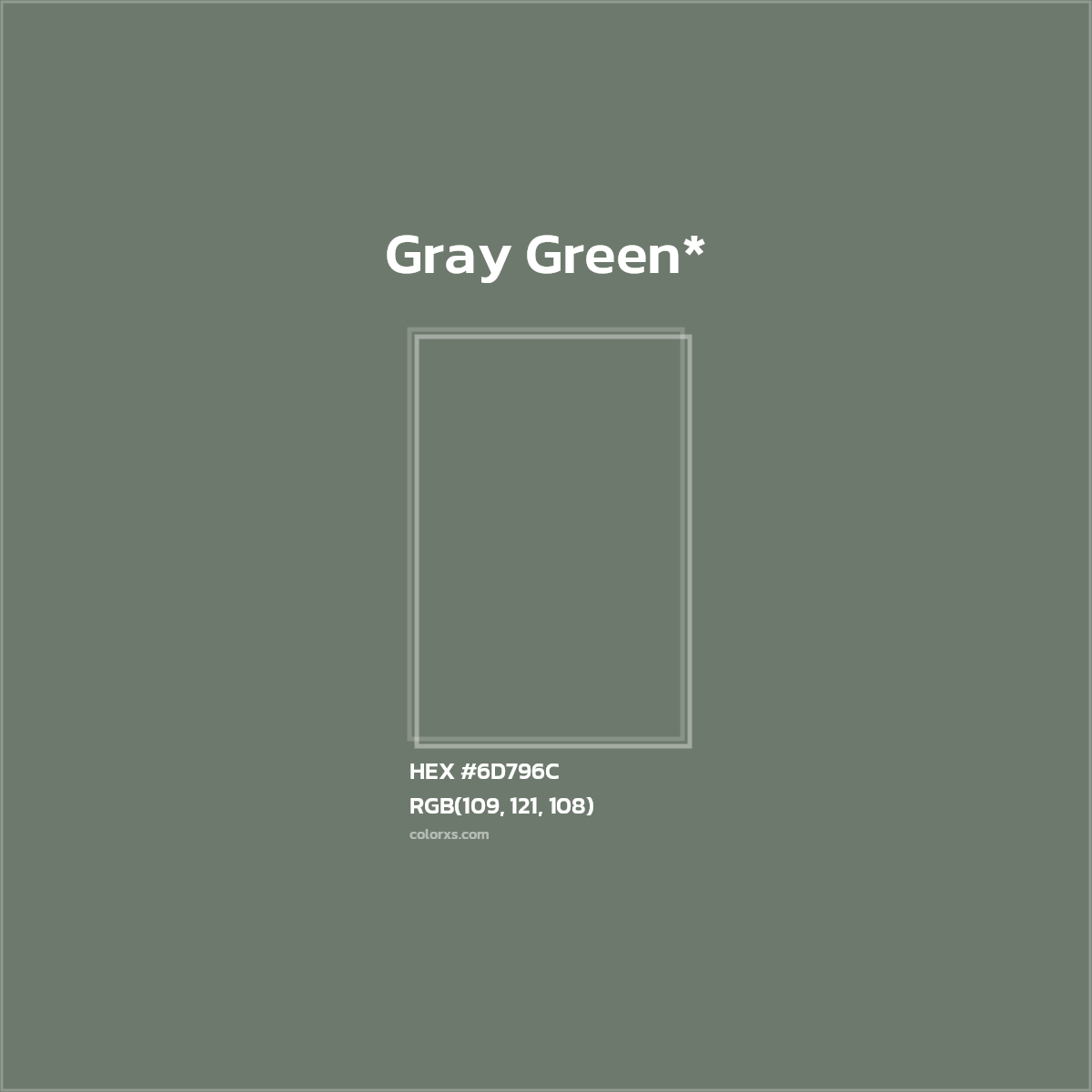 HEX #6D796C Color Name, Color Code, Palettes, Similar Paints, Images