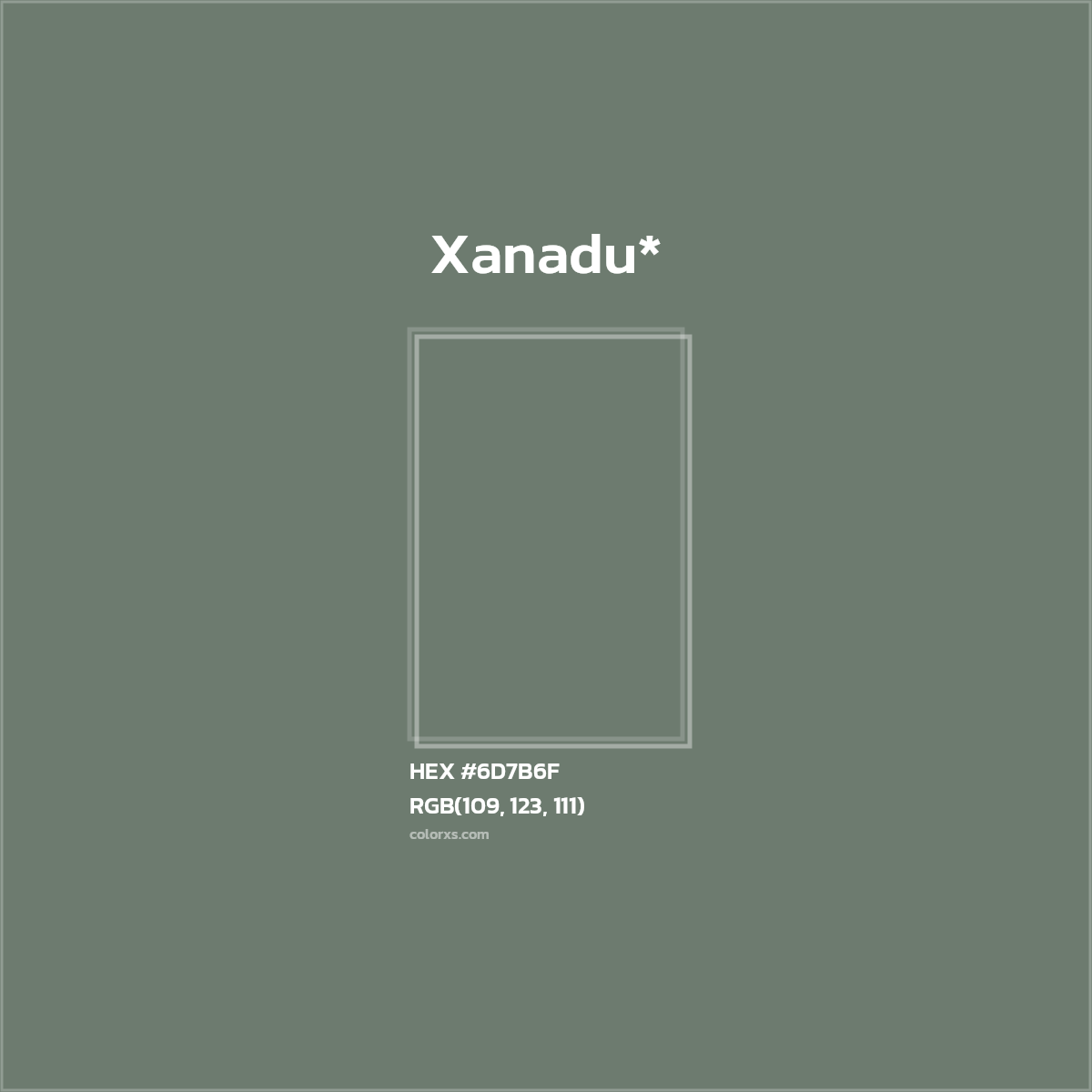 HEX #6D7B6F Color Name, Color Code, Palettes, Similar Paints, Images