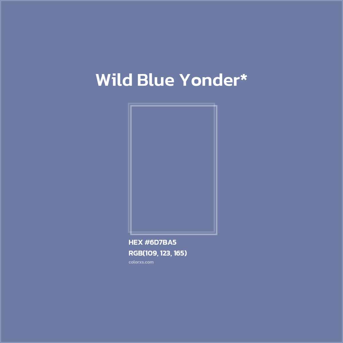HEX #6D7BA5 Color Name, Color Code, Palettes, Similar Paints, Images