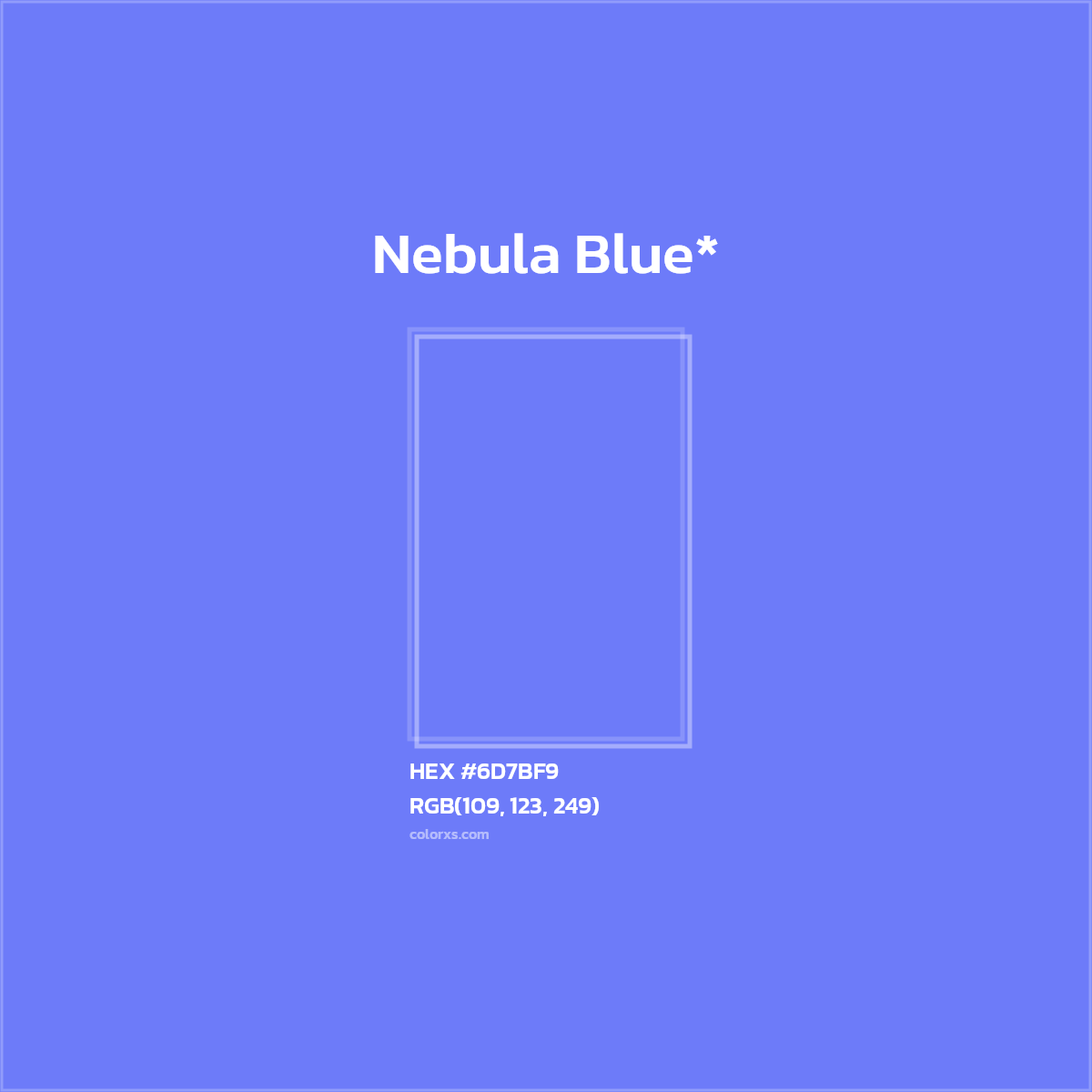 HEX #6D7BF9 Color Name, Color Code, Palettes, Similar Paints, Images