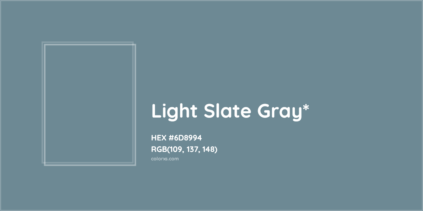 HEX #6D8994 Color Name, Color Code, Palettes, Similar Paints, Images