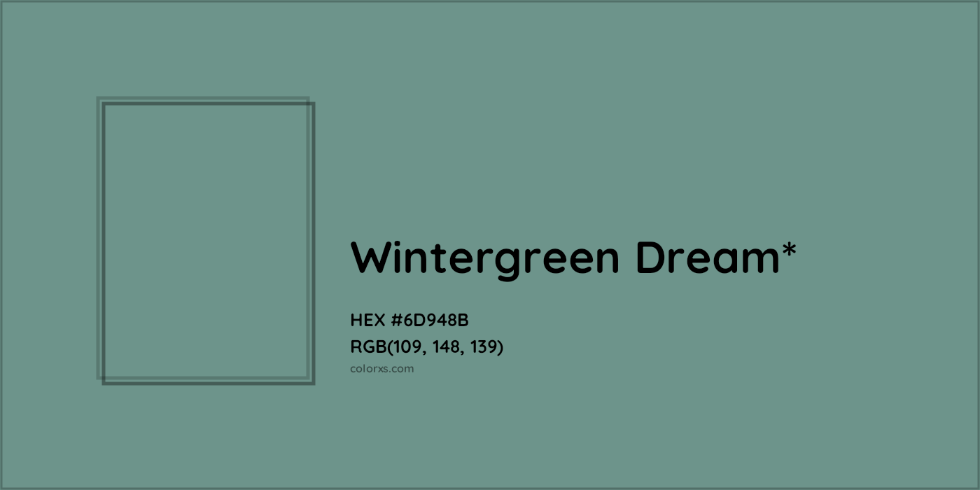 HEX #6D948B Color Name, Color Code, Palettes, Similar Paints, Images