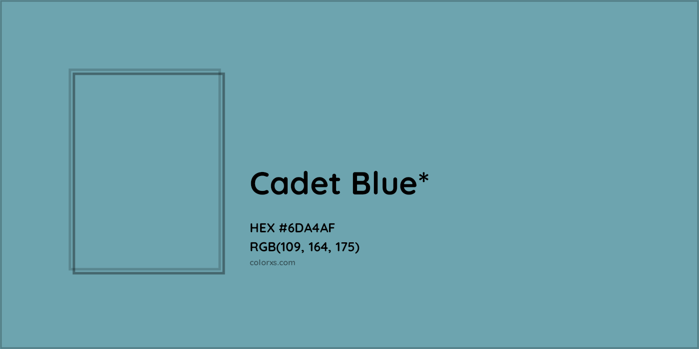 HEX #6DA4AF Color Name, Color Code, Palettes, Similar Paints, Images