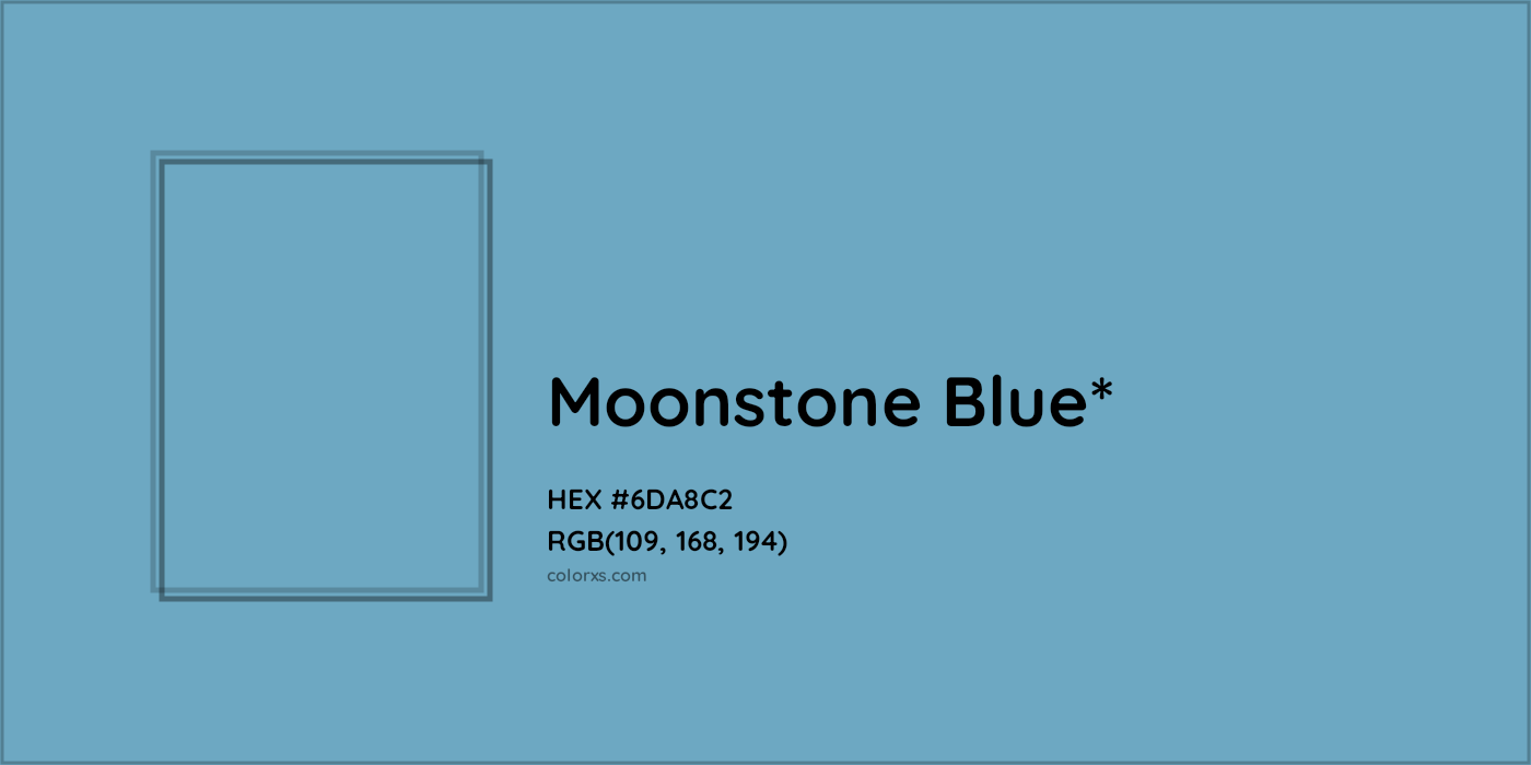 HEX #6DA8C2 Color Name, Color Code, Palettes, Similar Paints, Images