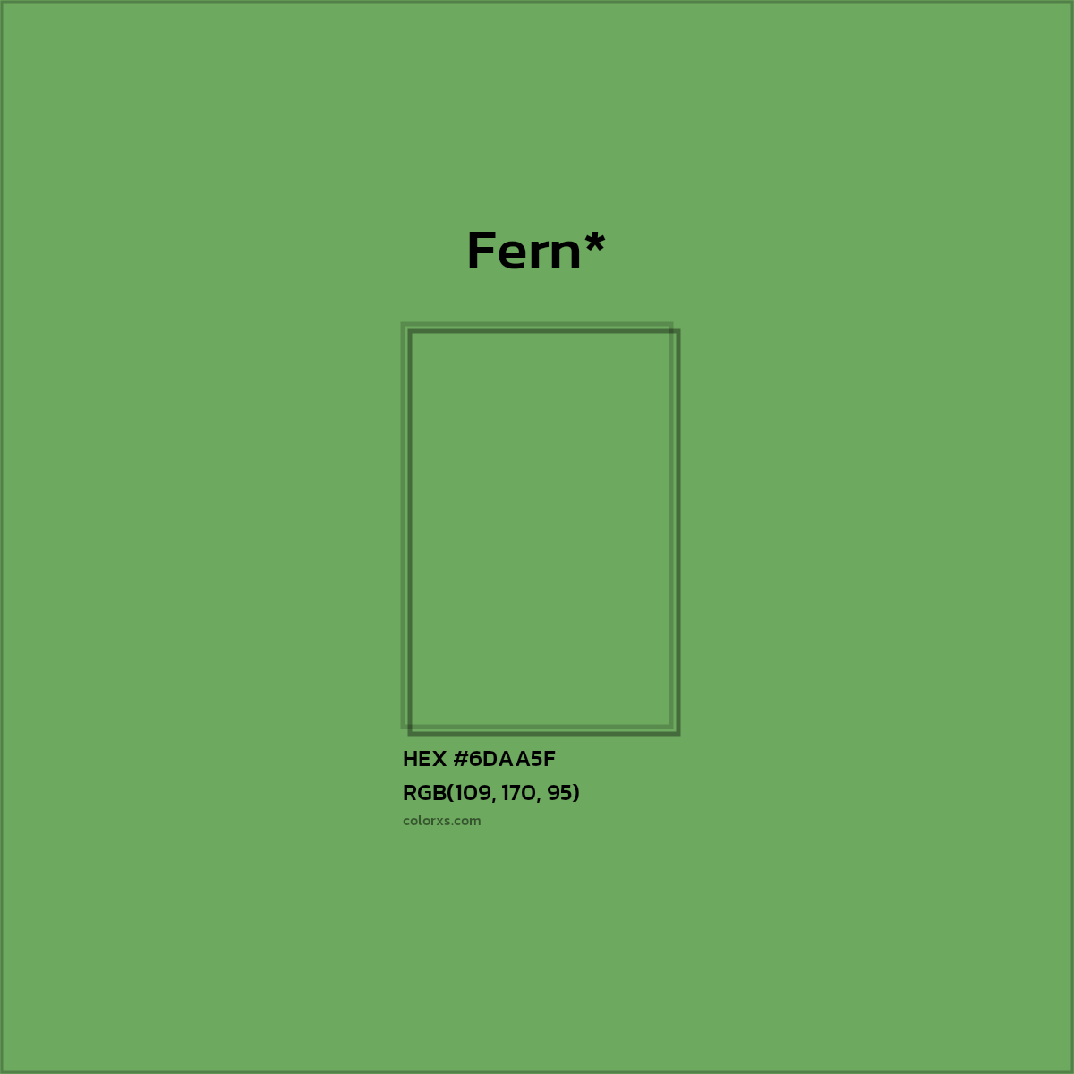 HEX #6DAA5F Color Name, Color Code, Palettes, Similar Paints, Images
