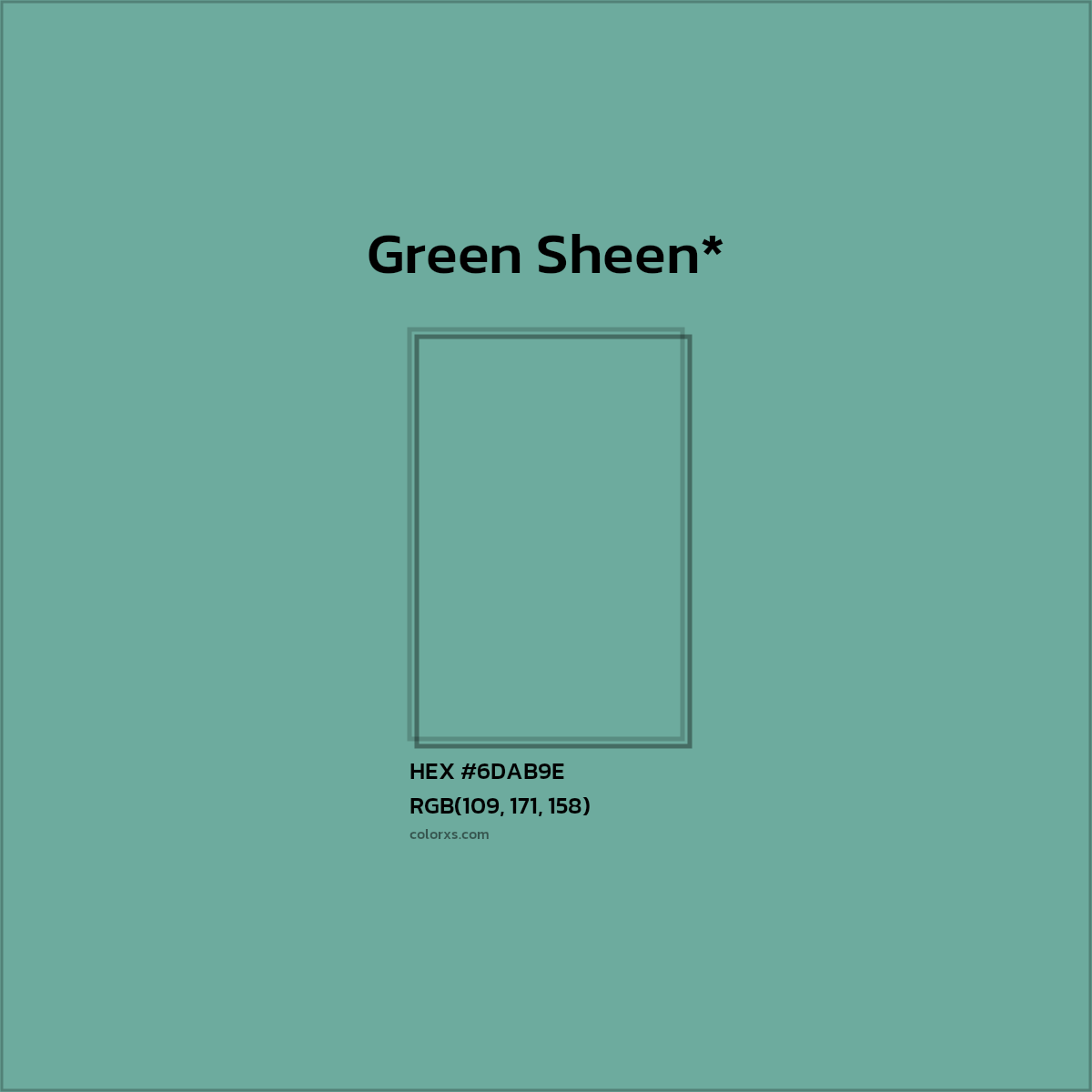 HEX #6DAB9E Color Name, Color Code, Palettes, Similar Paints, Images
