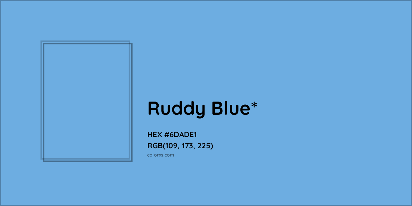HEX #6DADE1 Color Name, Color Code, Palettes, Similar Paints, Images