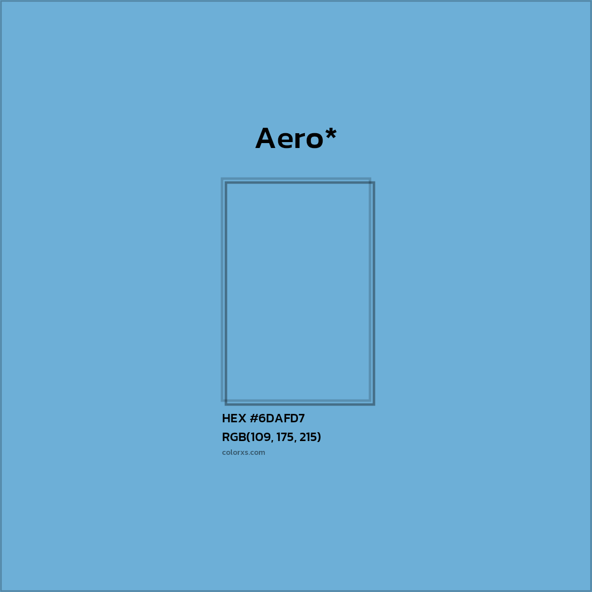 HEX #6DAFD7 Color Name, Color Code, Palettes, Similar Paints, Images