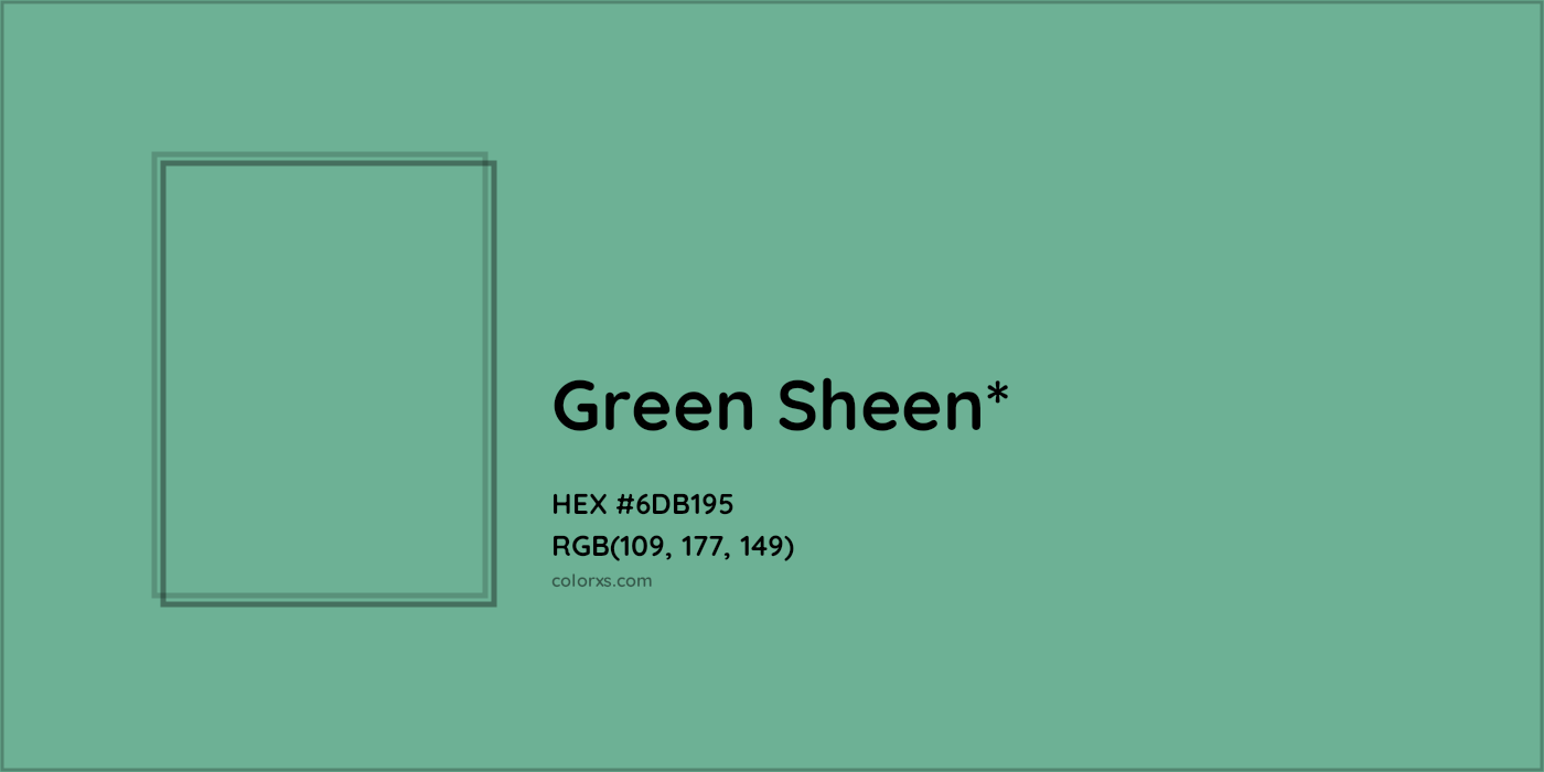 HEX #6DB195 Color Name, Color Code, Palettes, Similar Paints, Images