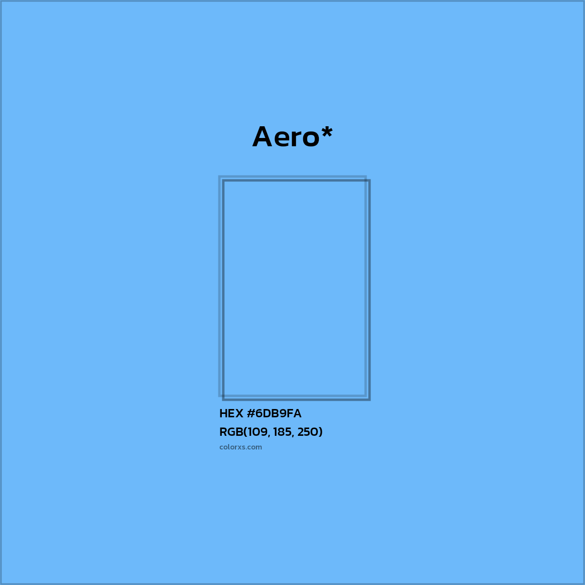 HEX #6DB9FA Color Name, Color Code, Palettes, Similar Paints, Images