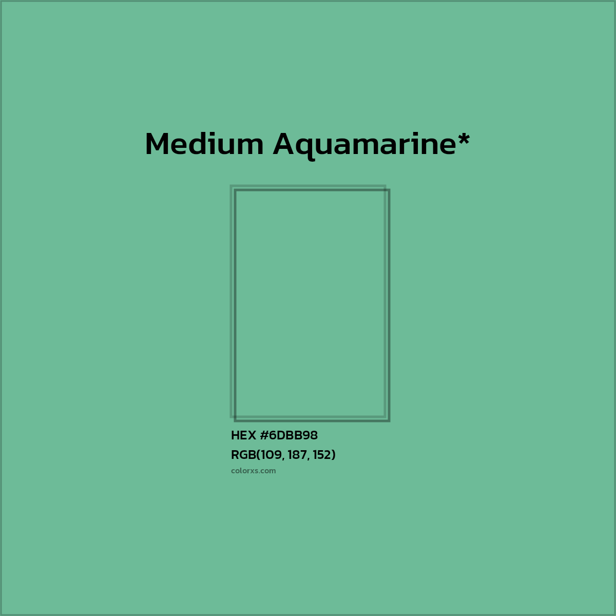 HEX #6DBB98 Color Name, Color Code, Palettes, Similar Paints, Images