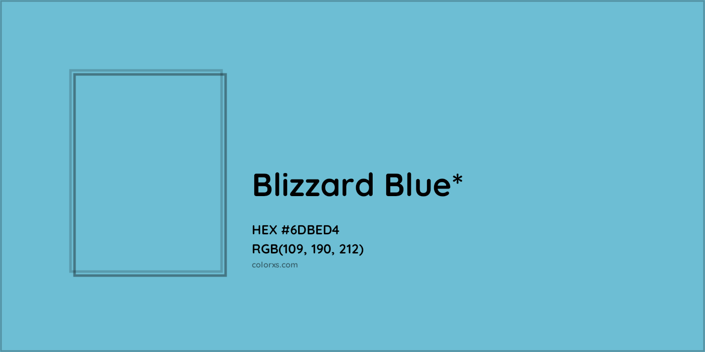 HEX #6DBED4 Color Name, Color Code, Palettes, Similar Paints, Images