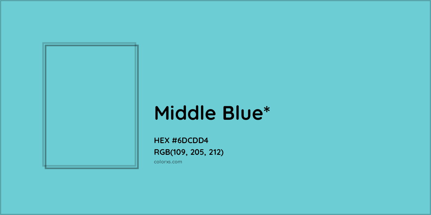 HEX #6DCDD4 Color Name, Color Code, Palettes, Similar Paints, Images