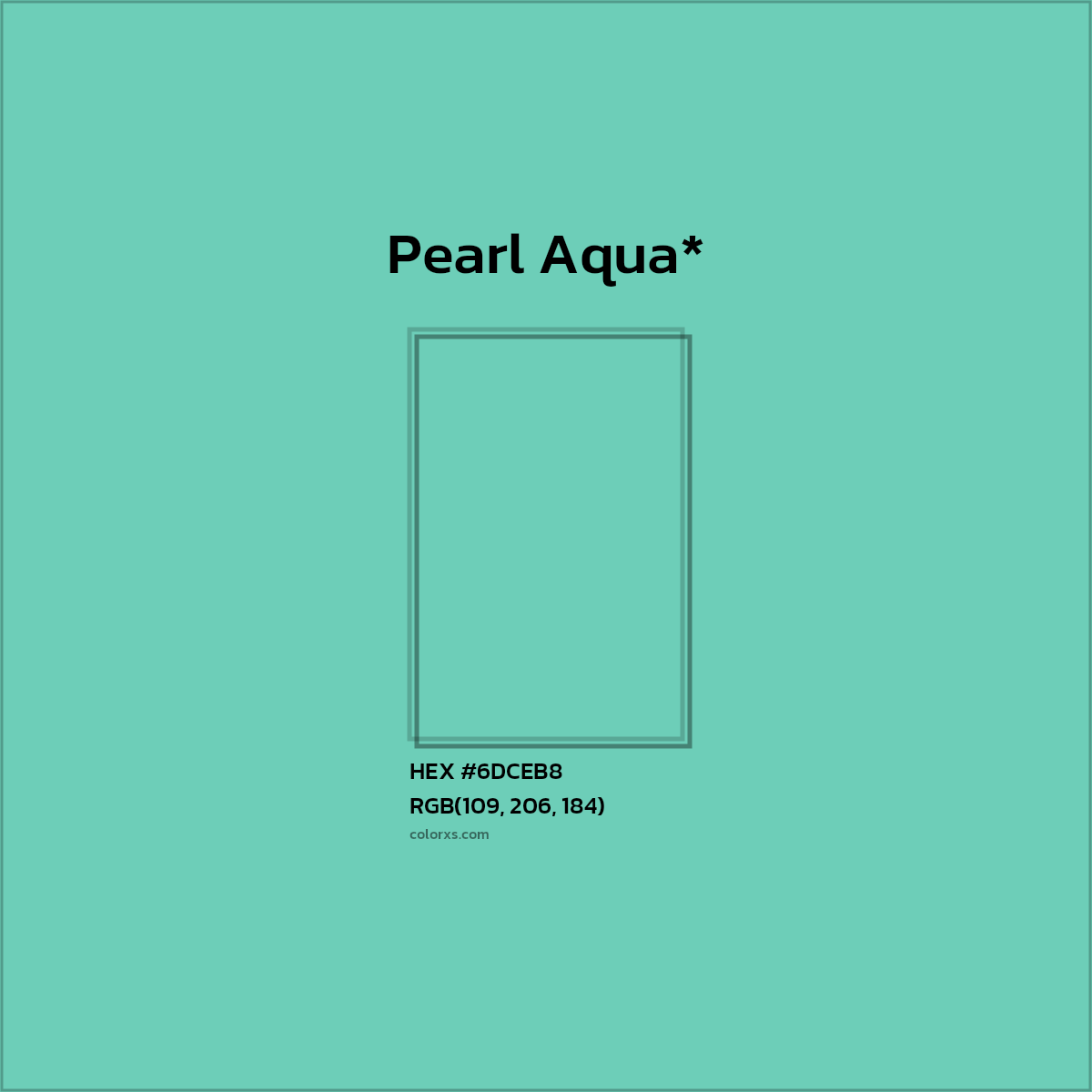 HEX #6DCEB8 Color Name, Color Code, Palettes, Similar Paints, Images