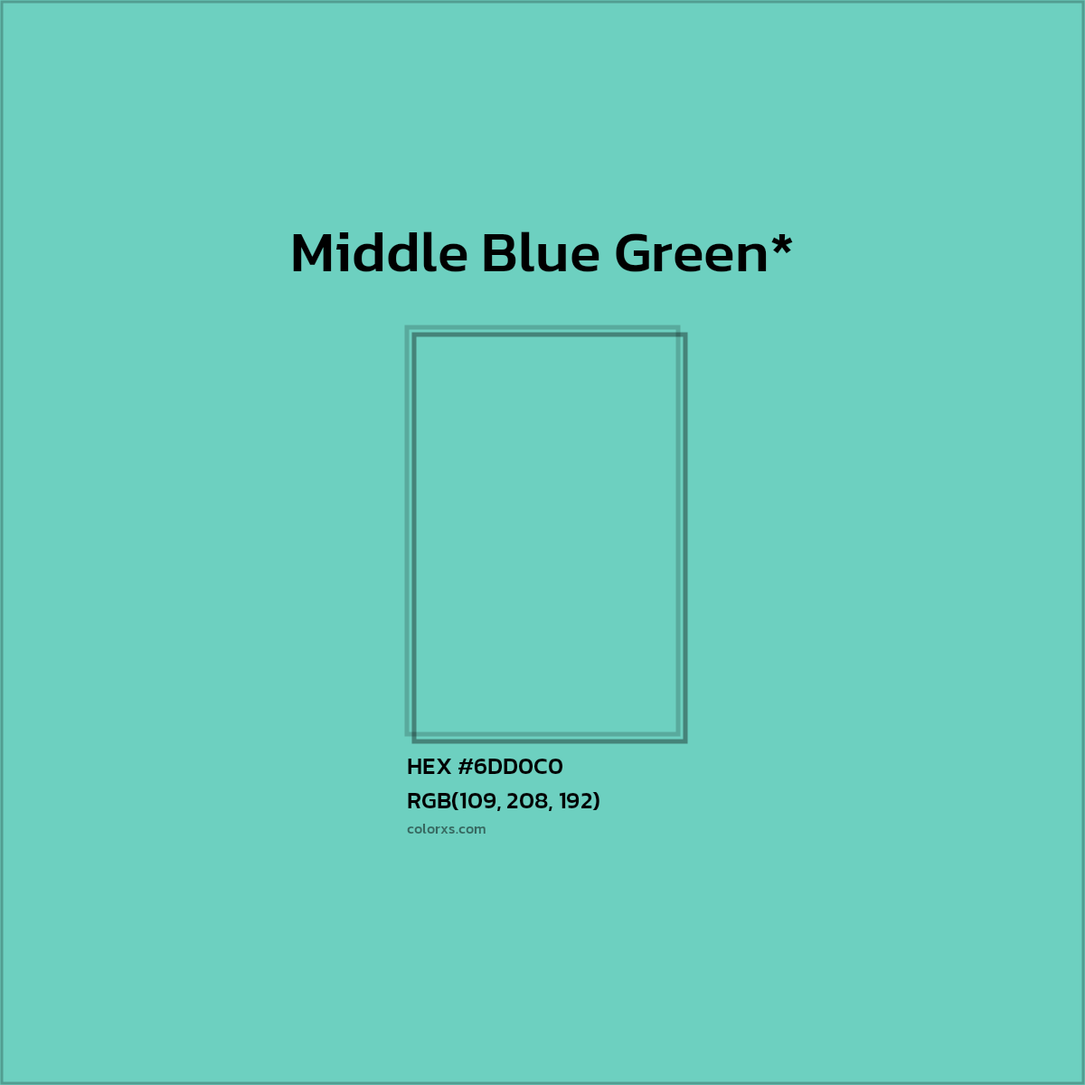 HEX #6DD0C0 Color Name, Color Code, Palettes, Similar Paints, Images