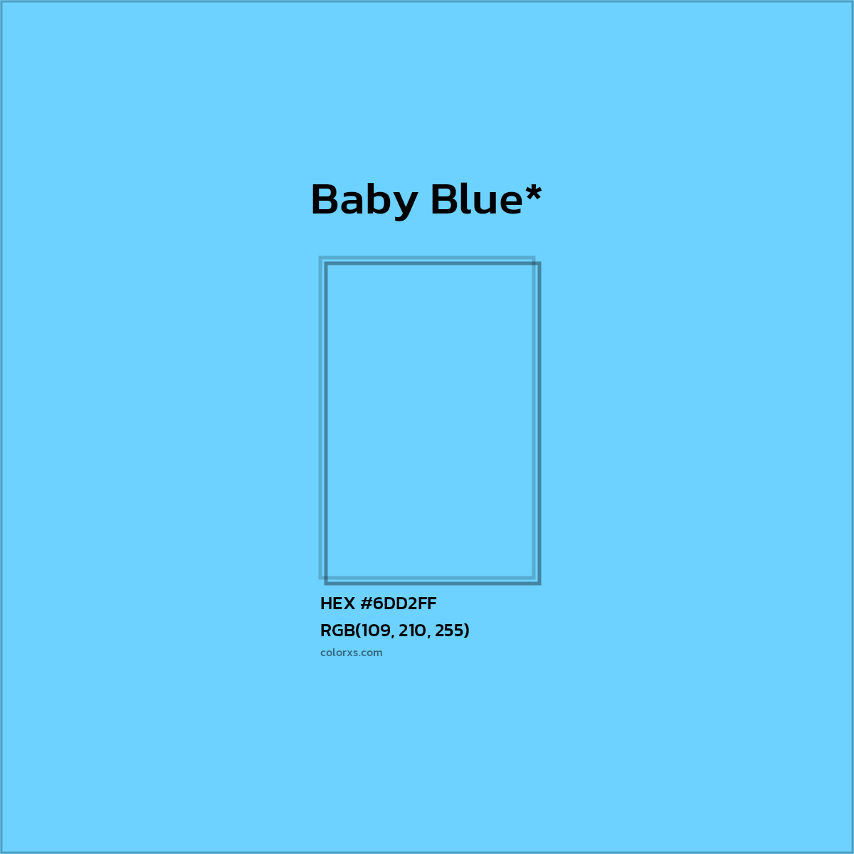 HEX #6DD2FF Color Name, Color Code, Palettes, Similar Paints, Images