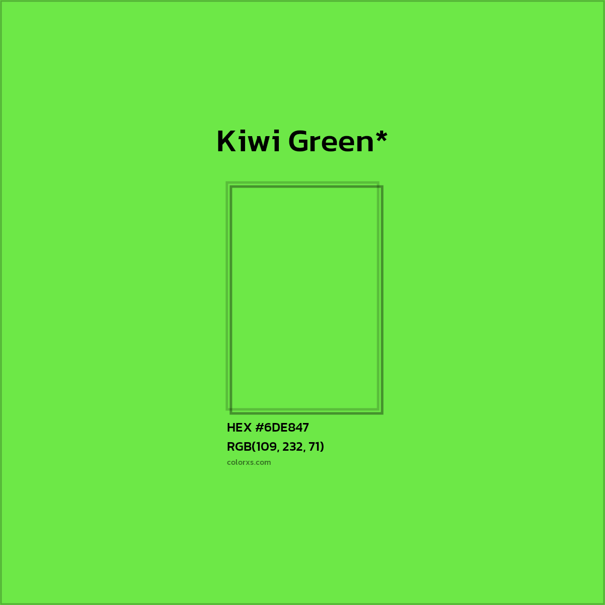 HEX #6DE847 Color Name, Color Code, Palettes, Similar Paints, Images