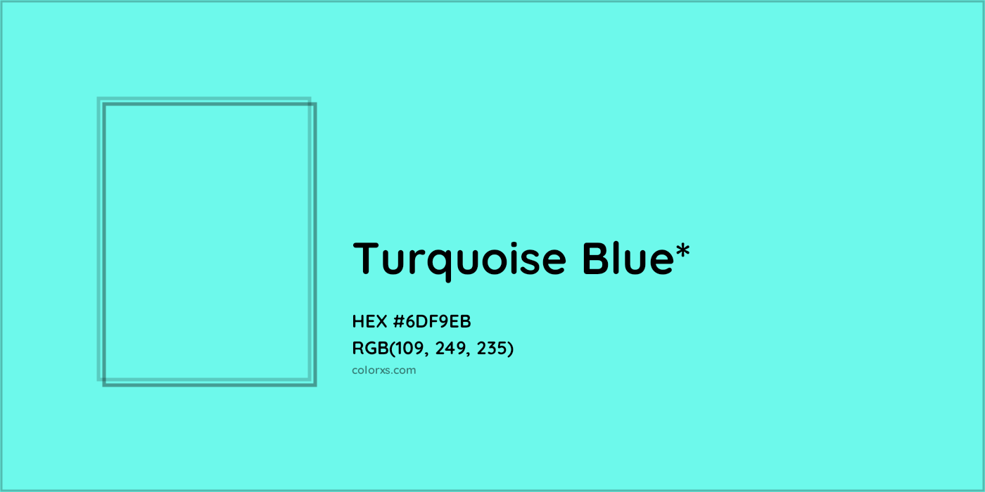 HEX #6DF9EB Color Name, Color Code, Palettes, Similar Paints, Images