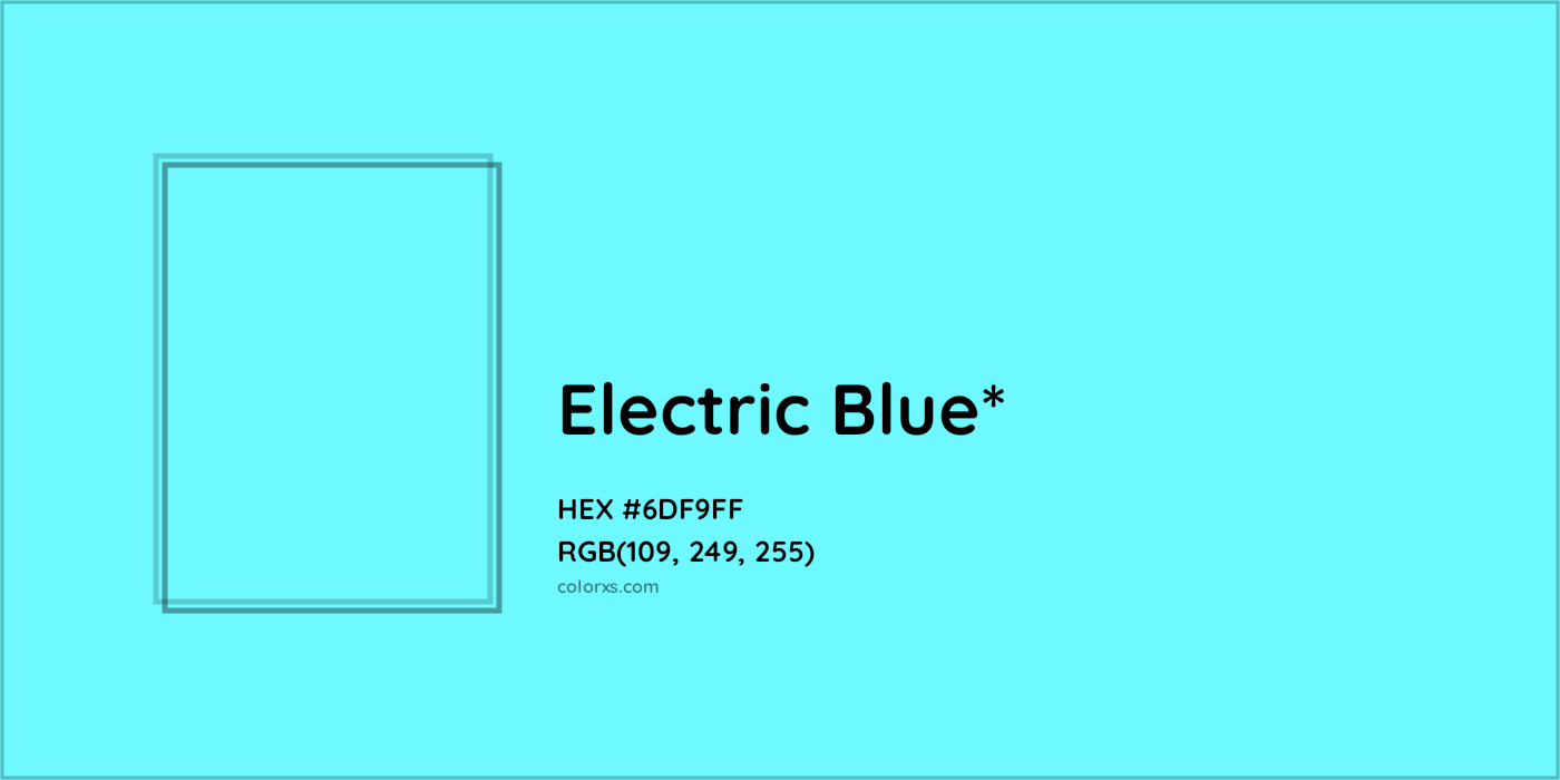 HEX #6DF9FF Color Name, Color Code, Palettes, Similar Paints, Images