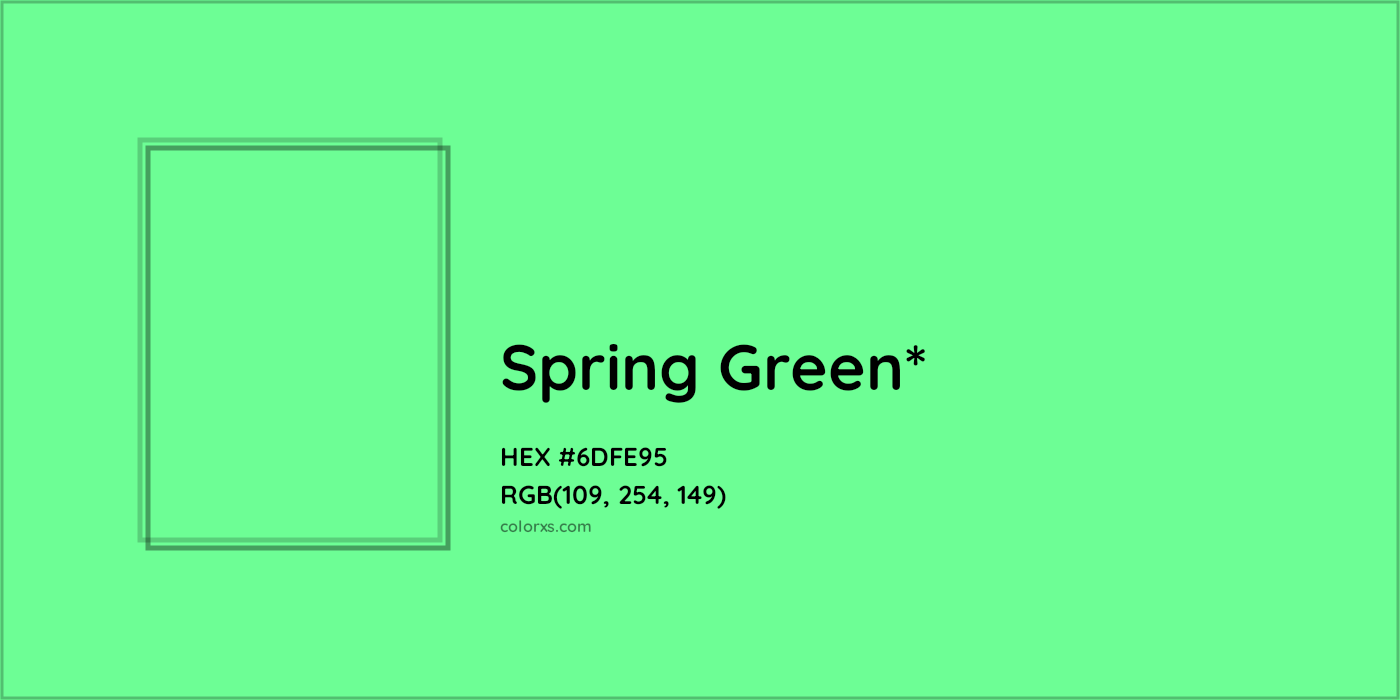 HEX #6DFE95 Color Name, Color Code, Palettes, Similar Paints, Images