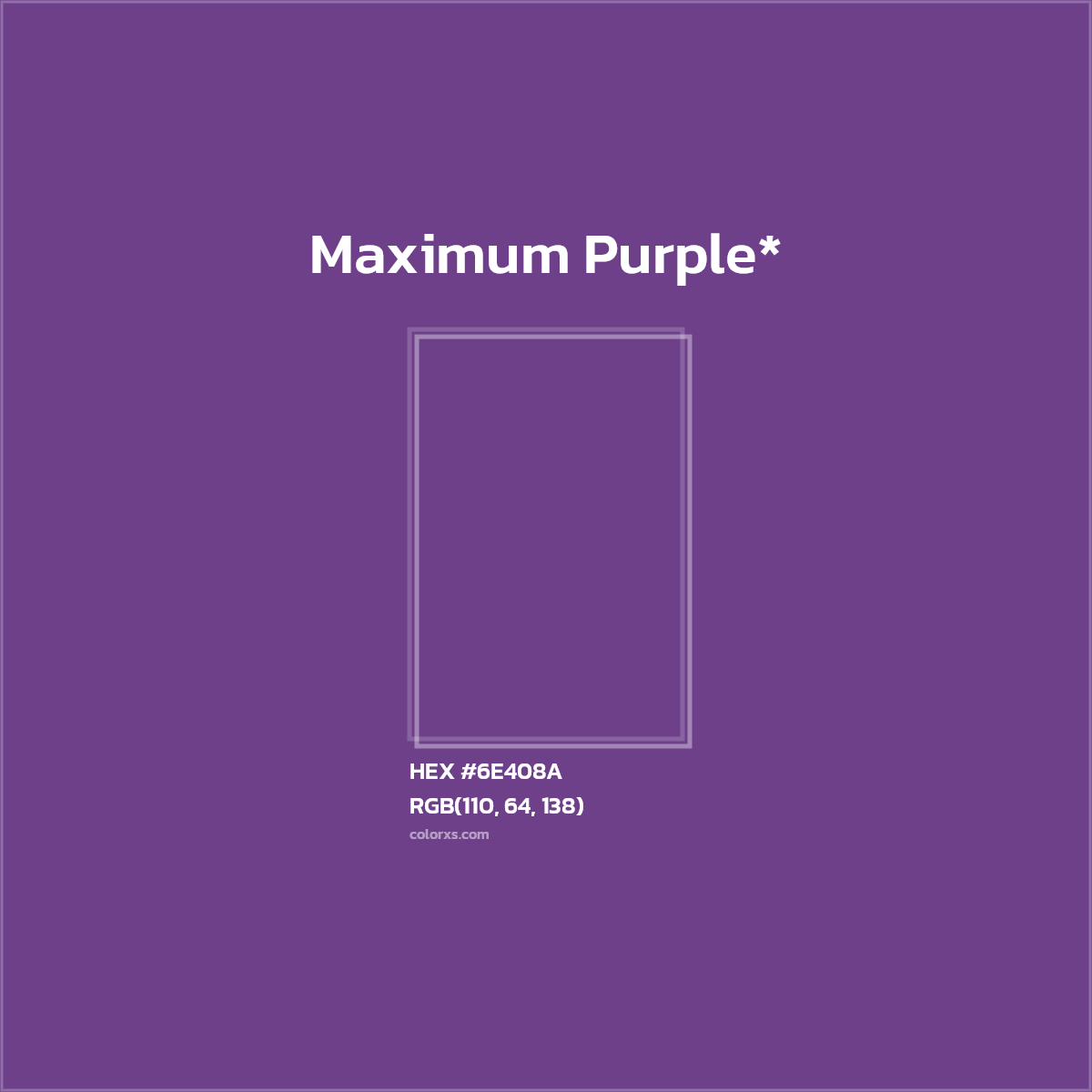 HEX #6E408A Color Name, Color Code, Palettes, Similar Paints, Images