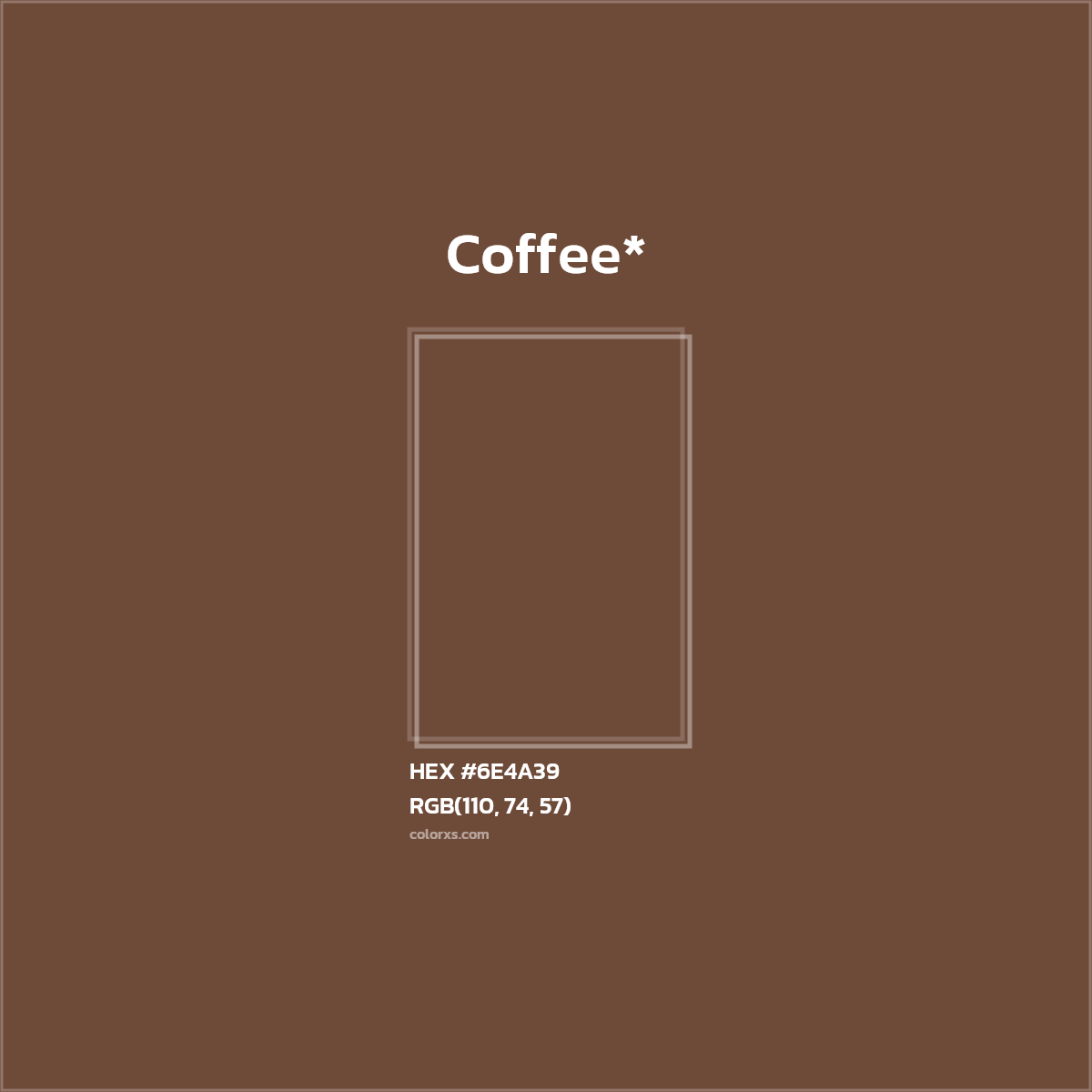 HEX #6E4A39 Color Name, Color Code, Palettes, Similar Paints, Images