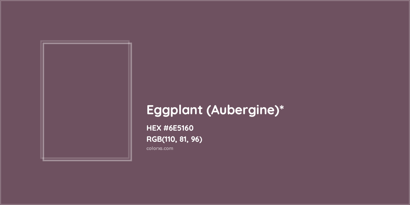 HEX #6E5160 Color Name, Color Code, Palettes, Similar Paints, Images