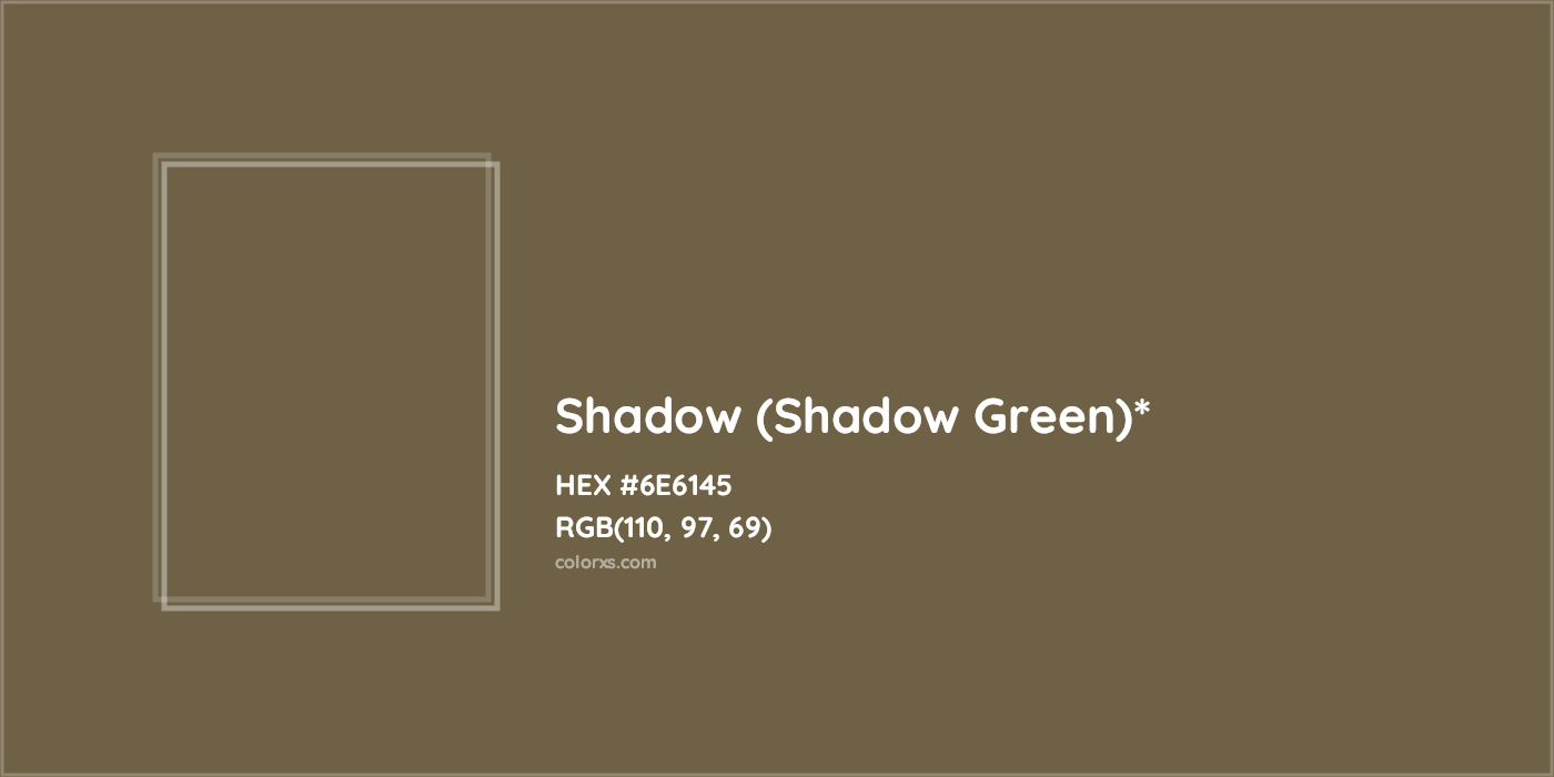 HEX #6E6145 Color Name, Color Code, Palettes, Similar Paints, Images