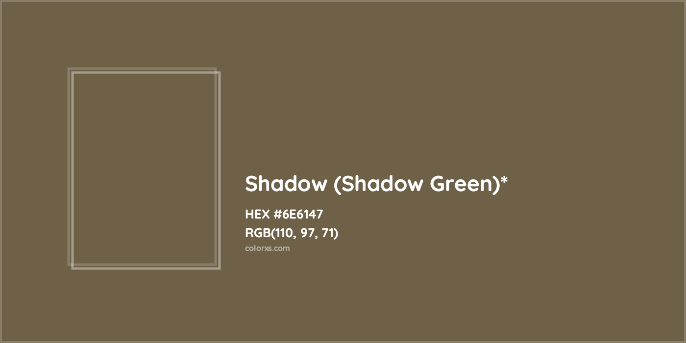 HEX #6E6147 Color Name, Color Code, Palettes, Similar Paints, Images