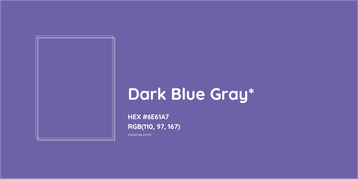 HEX #6E61A7 Color Name, Color Code, Palettes, Similar Paints, Images