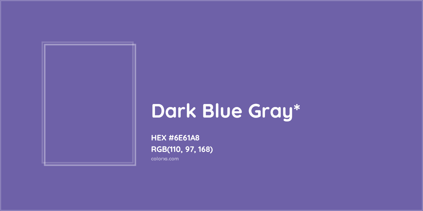 HEX #6E61A8 Color Name, Color Code, Palettes, Similar Paints, Images