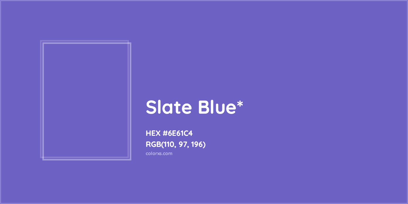 HEX #6E61C4 Color Name, Color Code, Palettes, Similar Paints, Images