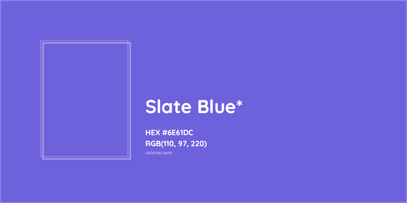 HEX #6E61DC Color Name, Color Code, Palettes, Similar Paints, Images